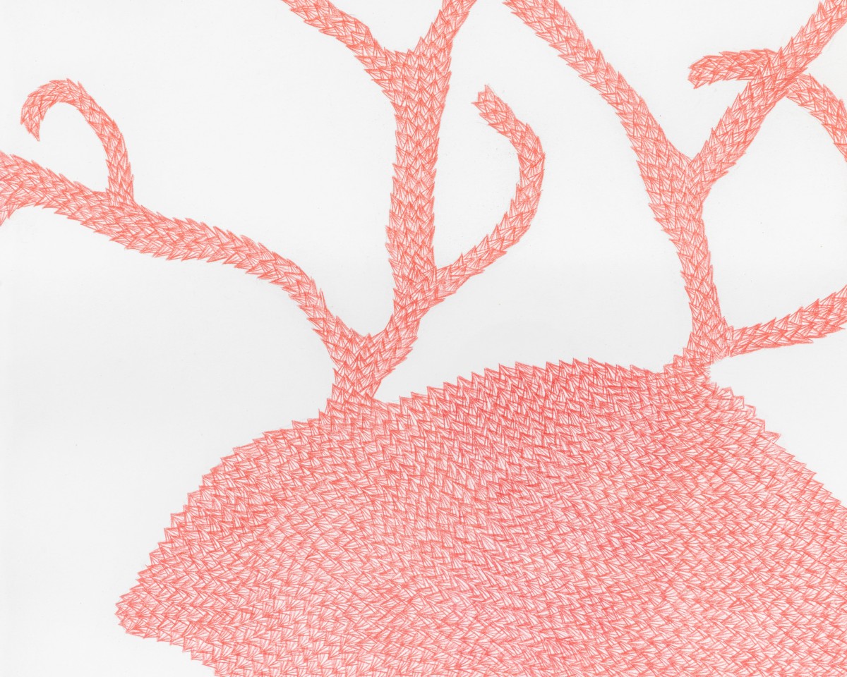 Lorna Bornand, <em>sans titre</em>, détail, 2004, dessin au crayon sur papier, 68,5 x 48,5 cm, Collection d’art de la Ville de Lausanne.